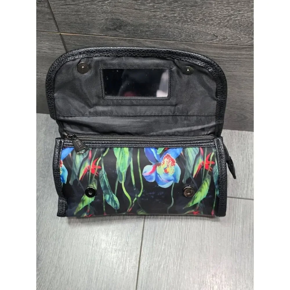 Aimee Kestenberg Cosmetic Travel Bag Floral Black B000677